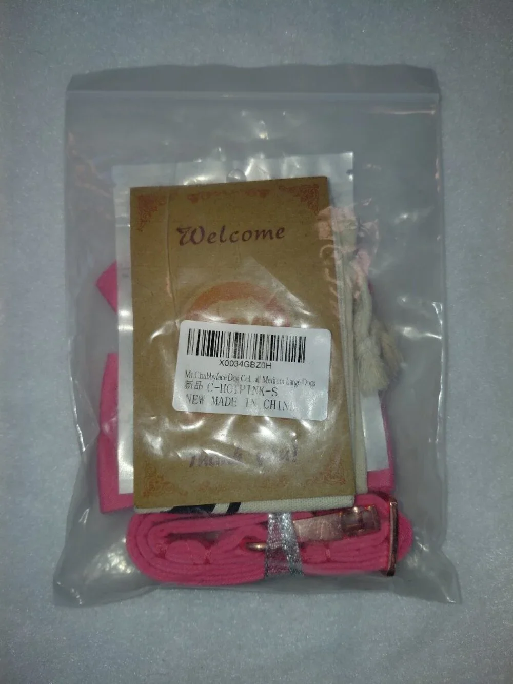 NWT MR. CHUBBYFACE Adjustable Dog Collar w/ Pink Bow & Airtag Small Dogs